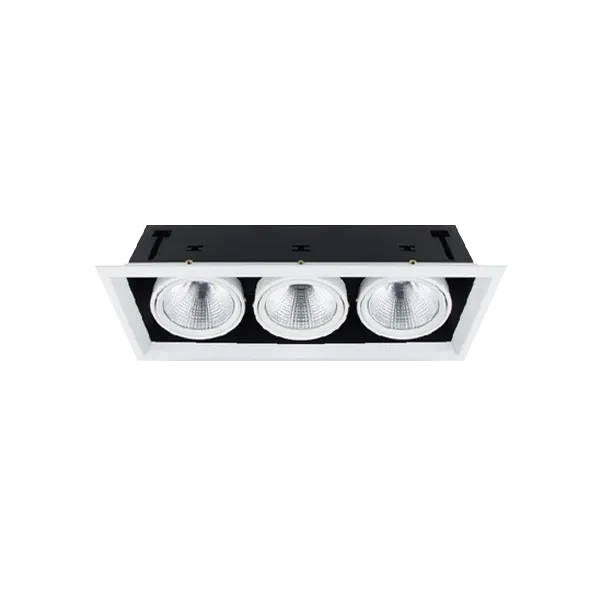 Светильник светодиодный карданный 3x30W 4000K | 7200Lm Белый | FL-LED Grille-111-3 | - FOTON LIGHTING