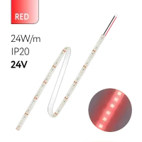 FL-Strip 2835 | 24V IP20 RED 24W/m 2500Lm/m | Катушка - 5 метров | - Светодиодная лента FOTON LIGHTING