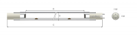 Лампа амальгамная LightBest ДБ 250HO-32 260W 5,0A (DB 250НО-32)