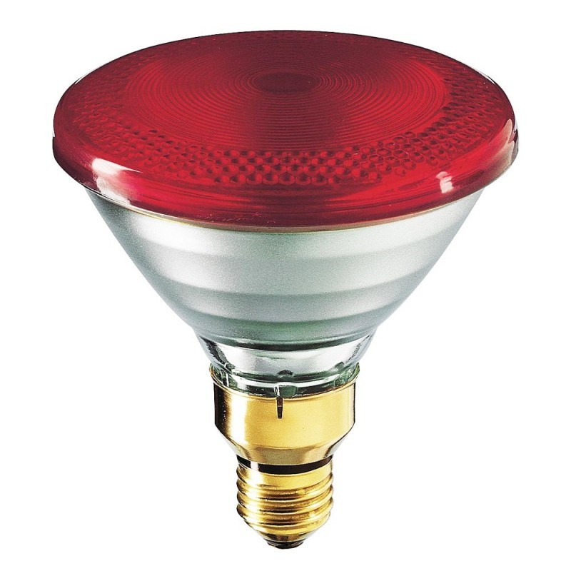Лампа инфракрасная FL-IR PAR38 175W RED E27 230V красное стекло