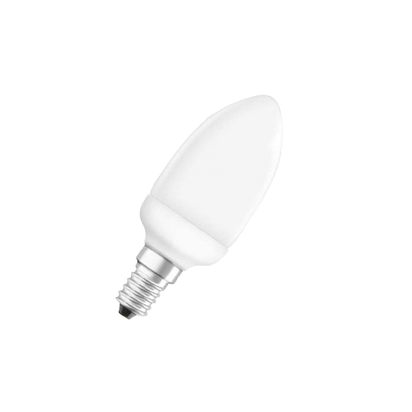 Лампа КЛЛ 7W/2500К E14 220-240V 280Lm d42,5x117 20000ч - OSRAM DULUXSTAR MINI CANDEL