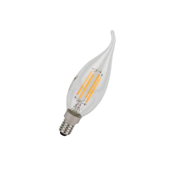 Лампа светодиодная филаментная 6W/4000K (=75W) E14 | Свеча на ветру | LED STAR 5Y FILAMENT | - OSRAM