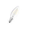 Лампа светодиодная филаментная 5W/4000K (=60W) E14 DIM | Свеча Прозрачная | LED Star FILAMENT | - OSRAM