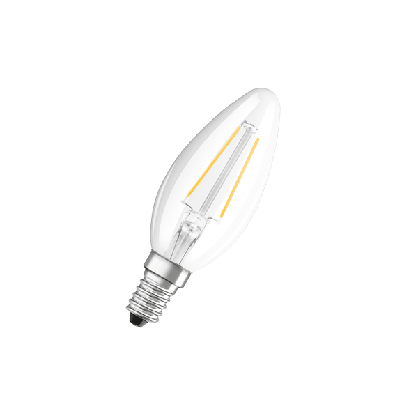 Лампа светодиодная филаментная 5W/4000K (=60W) E14 DIM | Свеча Прозрачная | LED Star FILAMENT | - OSRAM