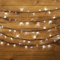 Гирлянда | Твинкл Лайт 6м | БЕЛЫЙ | 40 LED 8 режимов 220V | Тёмно-зелёный ПВХ | - NEON-NIGHT
