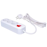 Удлинитель бытовой 3х3м | 13А / 2990W / IP20 / С выключателем / С заземлением / ПВС 3х1 | - UNIVersal