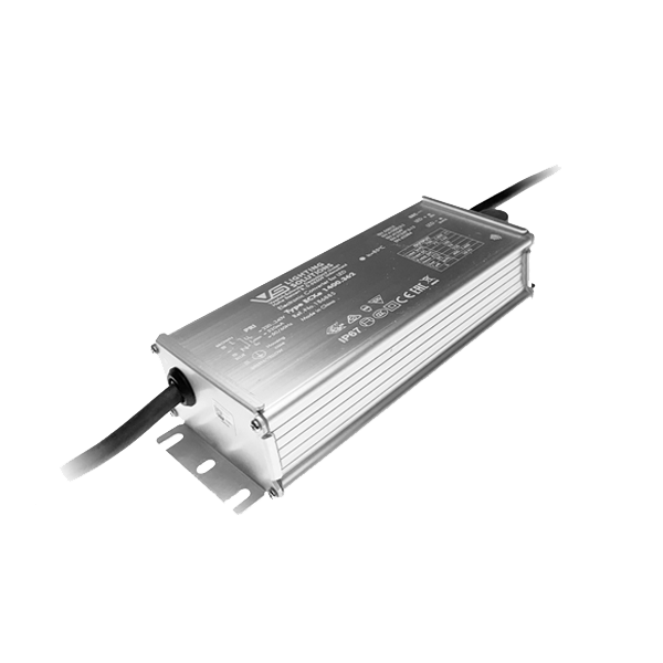 VS 100W/700-1400мА 72-144V NFC IP67 173x69x39мм - Влагозащищённый драйвер для светодиодов Vossloh-Schwabe ECXe 1400.362