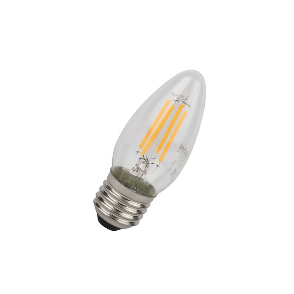 Лампа светодиодная филаментная 4W/6500K (=40W) E27 | Свеча | LED STAR 5Y FILAMENT | - OSRAM