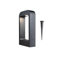 Светильник светодиодный садово-парковый 12W/4000K | h=300mm IP65 1200Lm Чёрный | FL-LED GardenFrame | - FOTON LIGHTING