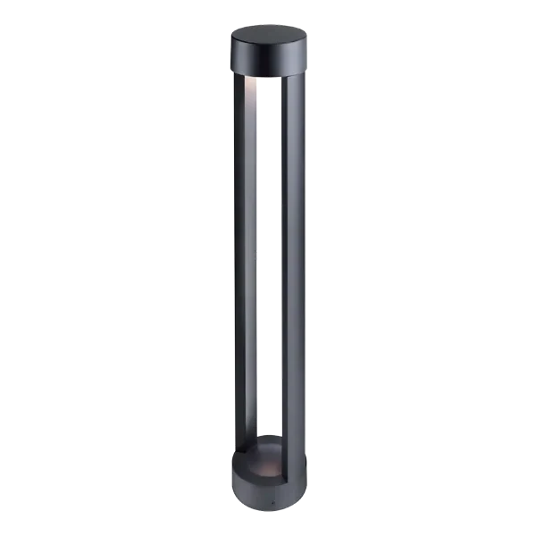 Светильник светодиодный садово-парковый 12W/3000K | h=600mm IP65 1200Lm Чёрный | FL-LED GardenPipe | - FOTON LIGHTING