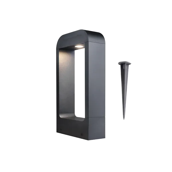 Светильник светодиодный садово-парковый 12W/3000K | h=300mm IP65 1200Lm Чёрный | FL-LED GardenFrame | - FOTON LIGHTING