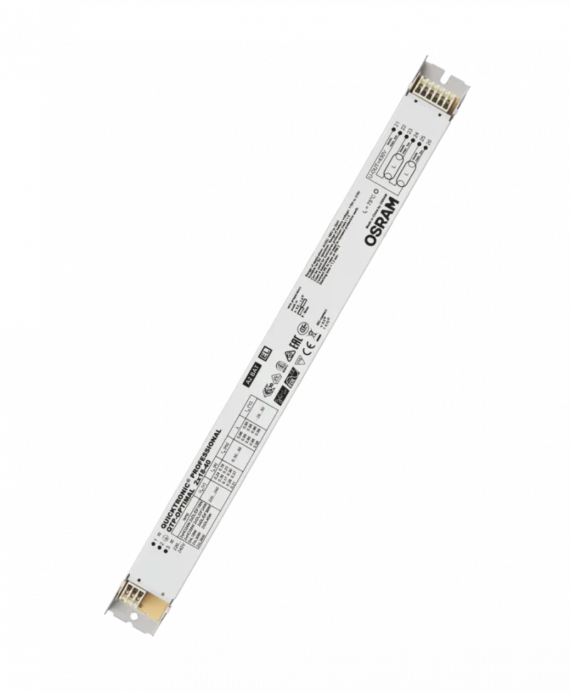 ЭПРА для люминесцентной Т8 и КЛЛ лампы QTP-OPTIMAL 2x18-40 198-264V 360x30x21mm - OSRAM